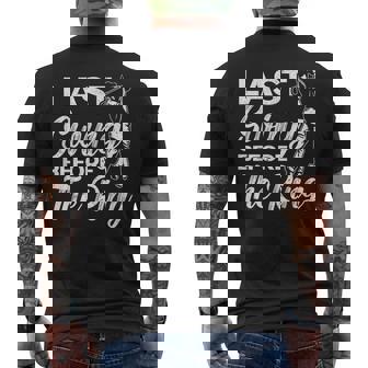 Last Swing Before The Ring Golfer Golfing Golf Engagement Men's Back Print T-Shirt | Mazezy