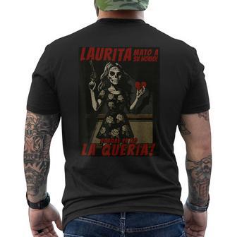 Laurita Mato A Su Novio Mexican Halloween Men's T-shirt Back Print - Thegiftio UK