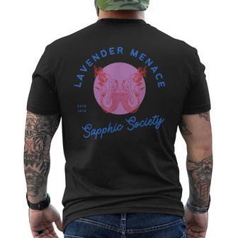 Lavender Menace Mermaid Men's T-shirt Back Print - Thegiftio UK