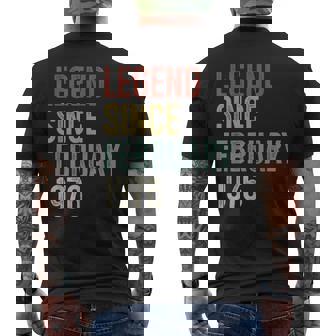 Legend Since February 1976 50Th Birthday 50 Years Old Men's T-shirt Back Print | Seseable CA