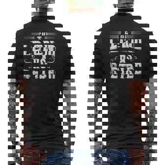 The Legend Has Retired 2025 Retirement For Men Men's T-shirt Back Print - Thegiftio