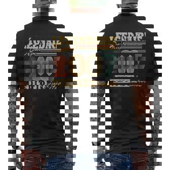 Légendaire Depuis 2007Intage Cadeau D'anniversaire 18 Ans T-shirt imprimé au dos - Cadeauxyz
