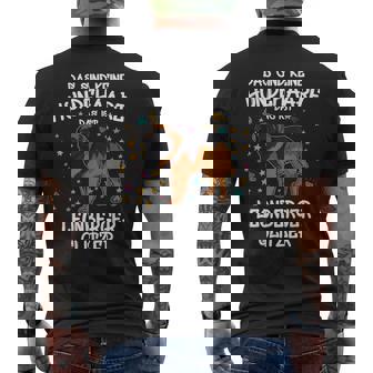 Leonberger Glitzer Hundehalter Geschenk Gassi Hunde T-Shirt mit Rückendruck - Seseable