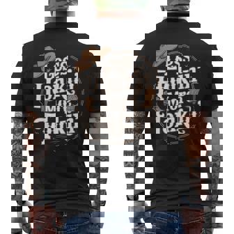 Less Honkin Tonkin Western Farm Musician Honky Tonk Men's Back Print T-Shirt | Mazezy