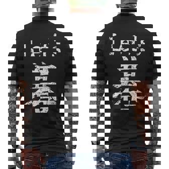Let's Go Jeu De Mots Japonais Jeu Deociété Jeu De Mots En Anglais Kanji T-shirt imprimé au dos - Cadeauxyz