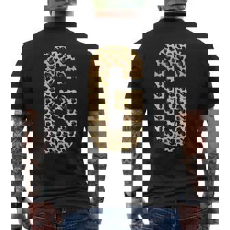 Lettre G Alphabet Lettres Léopard Guépard T-shirt imprimé au dos - Cadeauxyz