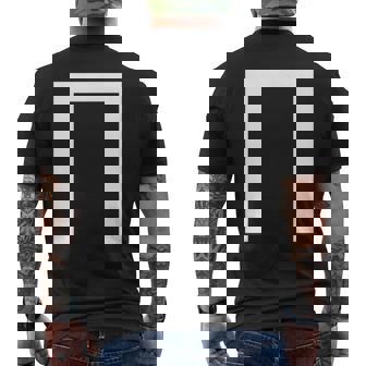 Lettre Majuscule Grecque Pi T-shirt imprimé au dos - Cadeauxyz