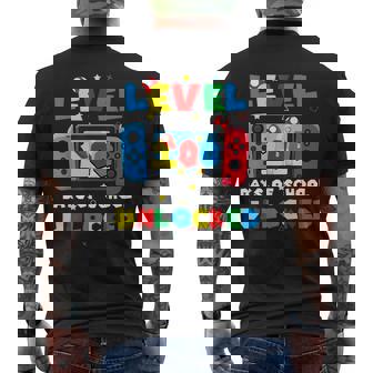 Level 100 Days Of School Unlocked Video Games Boys Gamer Men's T-shirt Back Print - Thegiftio