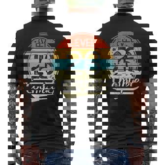 Level 26 Complete Retro 26th Wedding Anniversary Men's Back Print T-Shirt | Mazezy