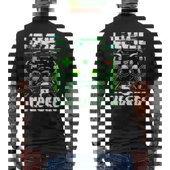 Level 6 Unlocked Video Gamer Geek 6Th Birthday Men's T-shirt Back Print | Mazezy