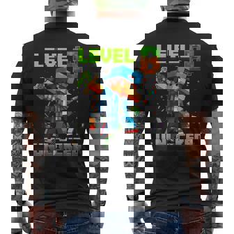 Level 8 Unlocked Funy Birthday Boy Pixel Gamer 8Th Birthday Men's T-shirt Back Print | Seseable UK