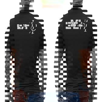 Level Up Birthday Gamers Inspirational Men's T-shirt Back Print | Mazezy