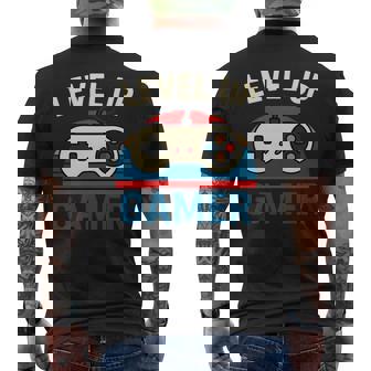 Level Up Gamer Retro Controller Divertido Gráfico Para Juegos Manga Larga Camiseta Hombre Estampado Espalda - Regaloses