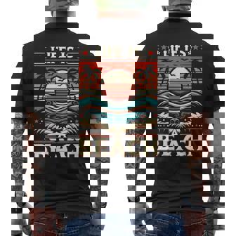 Life Is A Beach Life Is A Beach T-shirt imprimé au dos - Cadeauxyz