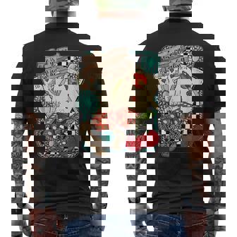 Life Is A Gamble I'm Just Dealing Retro Turquoise Western Men's T-shirt Back Print | Seseable FR