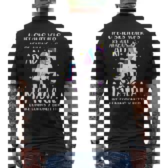 Life Skills Teacher Are Fabulous And Magical Like Unicorns Tank Top Men's Back Print T-Shirt | Mazezy