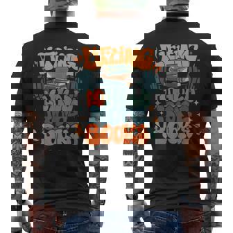 Lifting To Hold More Books Weightlifting Workout Bookish Men's T-shirt Back Print - Monsterry