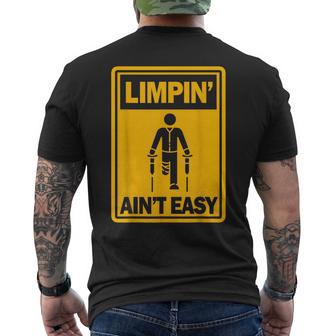 Limpin' Ain't Easy Ampu Prosthetic Leg Arm Small Black Men's T-shirt Back Print - Thegiftio UK