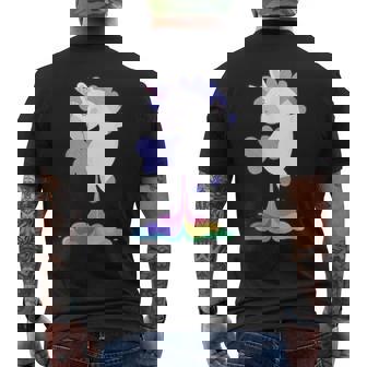Lindo Colorido Unicornio Mágico Arco Iris Pedo Kawaii Regalo Camiseta Hombre Estampado Espalda - Regaloses