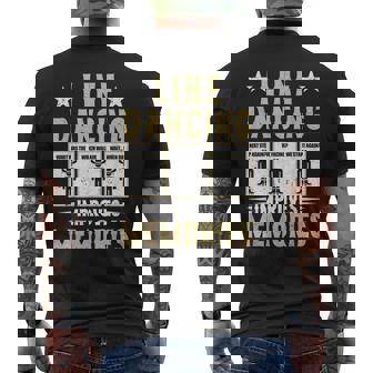Line Dancing Line Dance Men's T-shirt Back Print | Mazezy