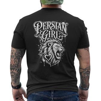 Lion D'iran Perse Iranienne T-shirt imprimé au dos - Cadeauxyz