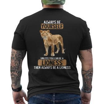Lionesses Lioness Small Black Men's T-shirt Back Print - Thegiftio UK