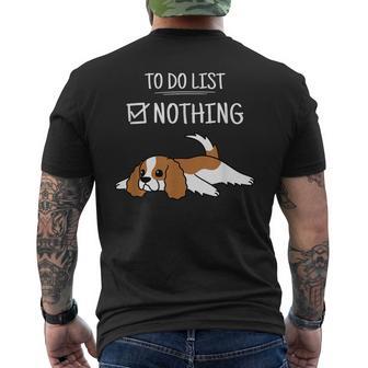 To Do List Cavalier King Charlespaniel Cane T-shirt da uomo con stampa posteriore - Novitaregali
