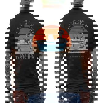 Live Laugh Toaster Bath Skeleton Dark Humor Meme Halloween Men's T-shirt Back Print | Seseable FR