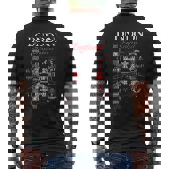 London United Kingdom Travel Vacation I Love London Men's T-shirt Back Print | Mazezy