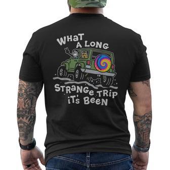 What A Long Strange Trip It's Been Men's T-shirt Back Print - Thegiftio UK