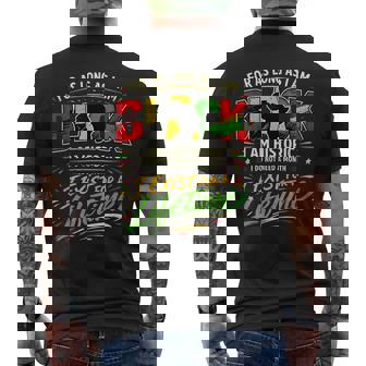 For As Longas I Am Black Historic Lifetime African Quote Men's T-shirt Back Print - Monsterry