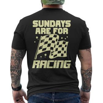 Los Domingoson Para El Diseño De Carreras Para Un Conductor De Carreras Camiseta Hombre Estampado Espalda - Regaloses