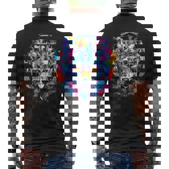 - Loup Avec Casque Dj Musique T-shirt imprimé au dos - Cadeauxyz