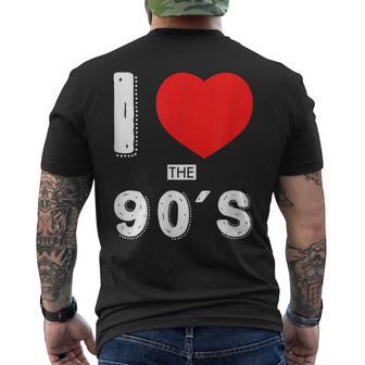 I Love The 90'S Fiesta De Los Años 90 De Estilo Retro Camiseta Hombre Estampado Espalda - Regaloses