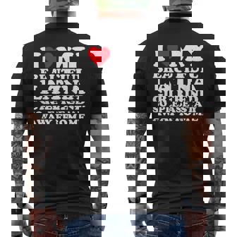 I Love My Beautiful Latina Girlfriend So Please Stay Men's T-shirt Back Print - Thegiftio