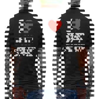 I Love Butt Stuff Quote Men's T-shirt Back Print | Seseable UK