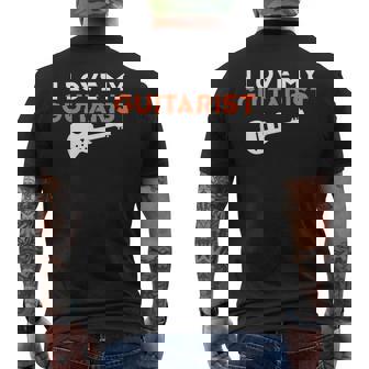 I Love My Guitarist Couple Instrument De Musique T-shirt imprimé au dos - Cadeauxyz