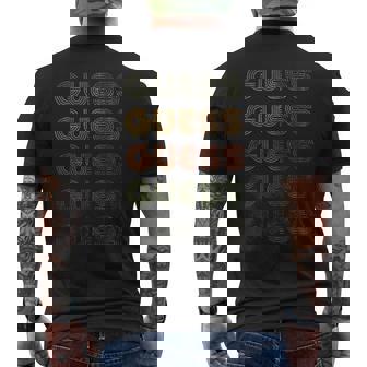 Love Heart Guess Grunge Vintage Style Black Guess Men's T-shirt Back Print - Seseable