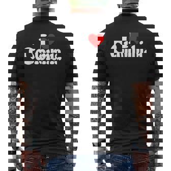 I Love Heart コロンビア 南アメリカ ボゴタ コロンビア文化 メンズTシャツ バックプリント - Kawaiitshirt