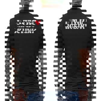 I Love My Hot Boyfriend Birthday Anniversary Men's T-shirt Back Print - Thegiftio