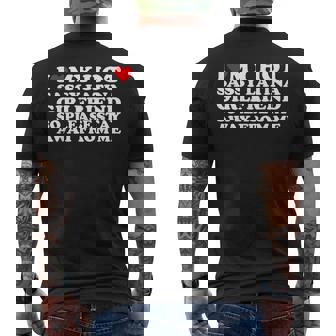 I Love My Hot Sassy Latina Girlfriend So Please Stay Away Men's T-shirt Back Print - Thegiftio