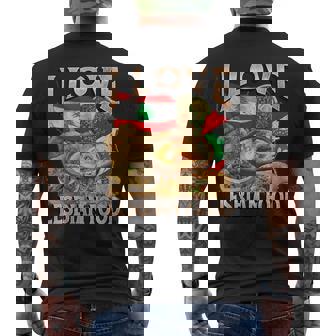 I Love Lesbian Food Lebanese Food Meme Bootleg Men's T-shirt Back Print | Seseable CA