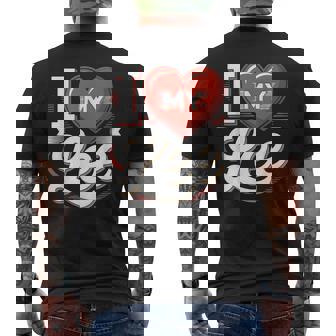 I Love My Lee 名前 Lee メンズTシャツ バックプリント - Kawaiitshirt