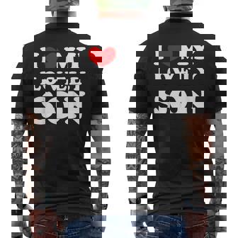 I Love My Lovelyon 愛しい息子を愛しています メンズTシャツ バックプリント - Kawaiitshirt