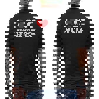 I Love My Mitsuki 私は私のミツキが大好きで、私は私のミツキが大好きです メンズTシャツ バックプリント - Kawaiitshirt