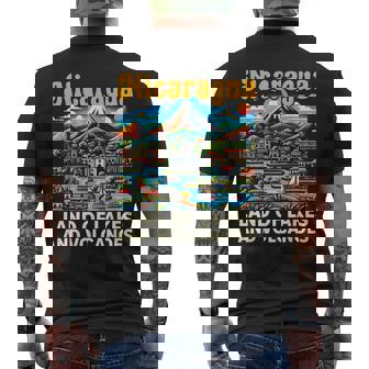 I Love Nicaragua Nicaraguan Flag Country Nicaraguan Pride Men's T-shirt Back Print - Thegiftio