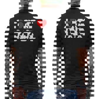 I Love My Papa Con Cuore T-shirt da uomo con stampa posteriore - Novitaregali