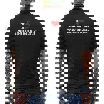 I Love Shoegaze I Heart Shoegaze Men's Back Print T-Shirt | Mazezy