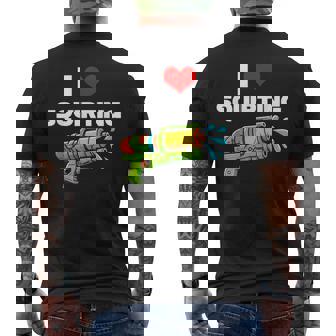 I Love Squirting I Heart Squiting Water Squirt Gun Men's T-shirt Back Print - Thegiftio