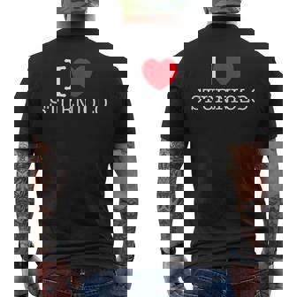 I Love Sturniolo Heart Personalized Name Sturniolo Men's T-shirt Back Print - Monsterry